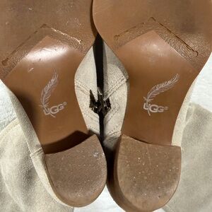 UGG Women's Cream Suede Ankle Booties